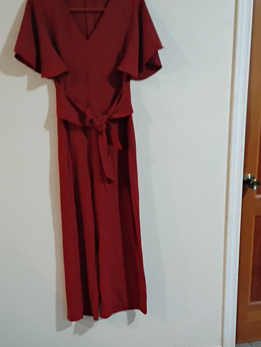 Women's jumpsuit V-Neck Tie-Waist